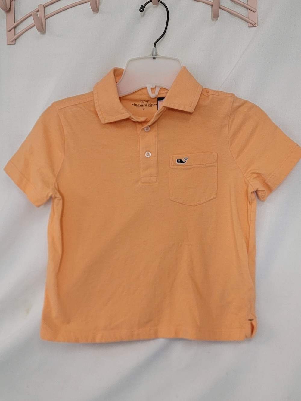 Vineyard Vines Boys' Peach Polo Shirt